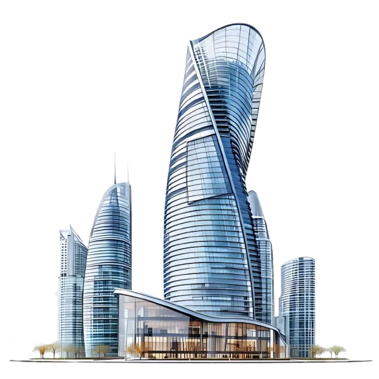 Modern office towers